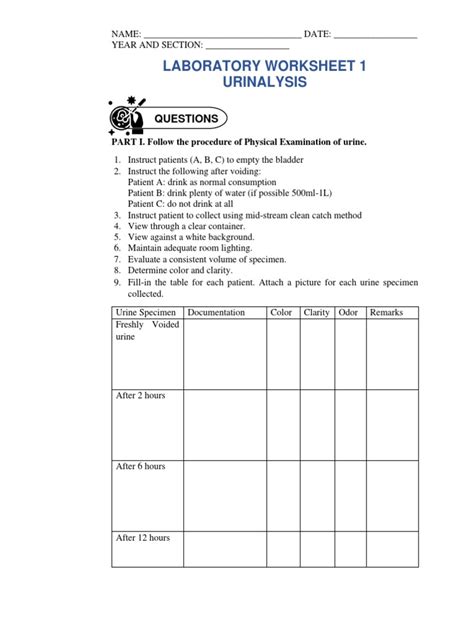 Urinalysis worksheet answers.  Urinalysis is done using a thin, plastic...