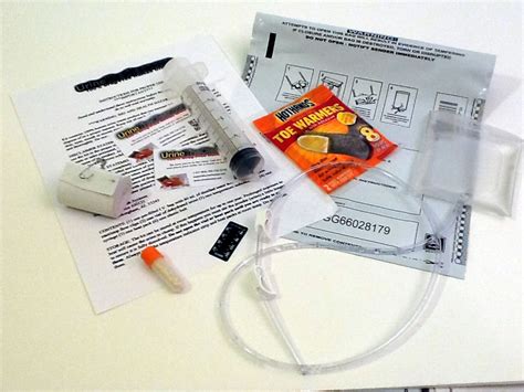Full Frozen Urine Kit ($99.95 + S/H) Our original UrineTheClear® kit utilizes a small I.V. bag, pre-packaged with real human urine. A heating element (two are included) and temperature strip ensure proper temperature. Easy to use, there's nothing to mix or measure. Everything needed for two tests is included (one year shelf life when frozen).. 