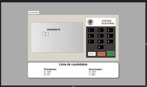 Urna Eletrônica · GitHub - Gist