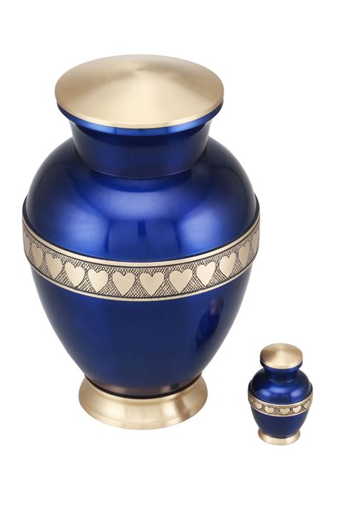 Reminded Small Cremation Urns for Human Ashes, Mini Keepsake Set of 6 Blue and Silver with Velvet Case. 21. Free shipping, arrives in 3+ days. Best seller. Now $ 2549. $29.99. CUERO URNS Keepsakes Beautiful Deer, Eagle and Wolf Cremation Adult Funeral Urn for Human Ashes. 5. Save with.. 