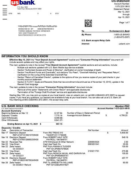 Us Bank Statement Form - signNow