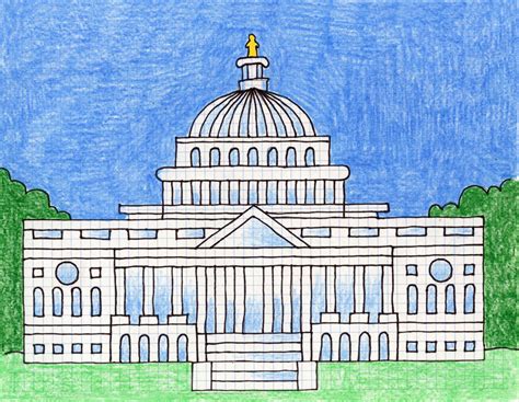 Us Capitol Building Drawing