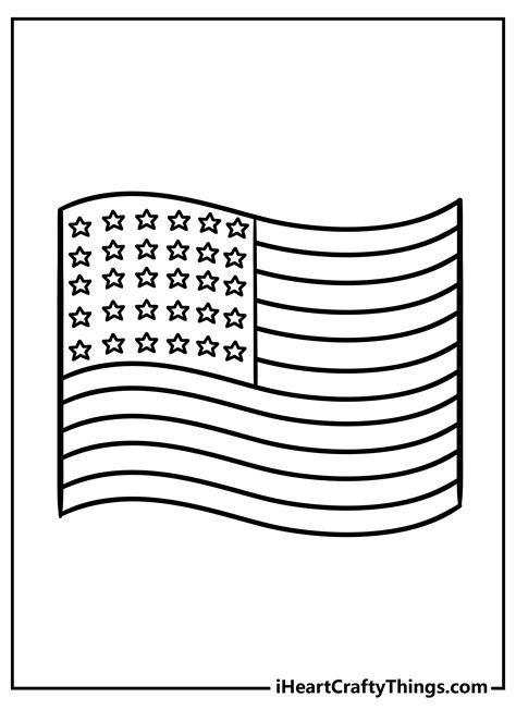 Us Flag Coloring Shee