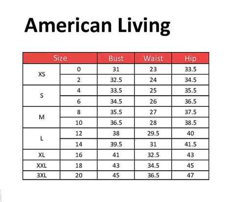 Us Large Size Chart