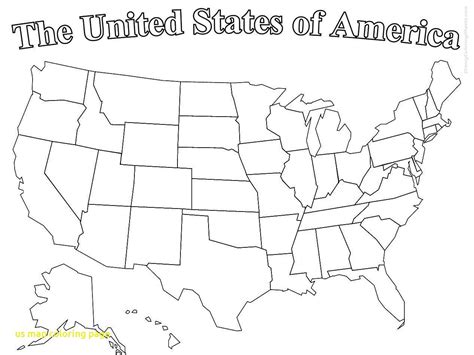 Us Map Coloring Page