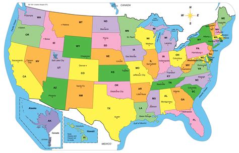 Us Map Labeled