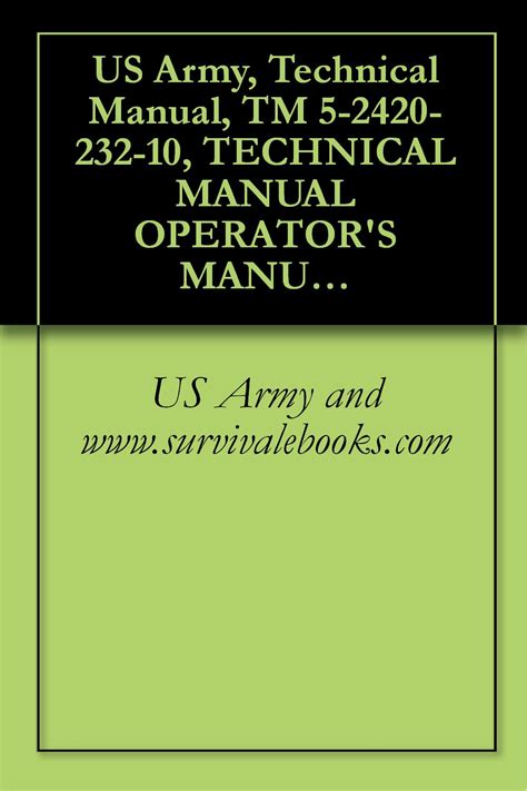 Us army technical manual tm 5 2420 230 10 operator. - Samsung scx 4200 series guida di riparazione manuale di servizio.