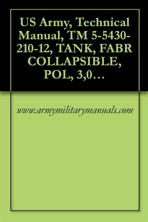 Us army technical manual tm 5 5430 210 12 tank. - Kohler 25 hp engine manual ch25s 1995 1998.