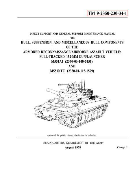 Us army technical manual tm 9 2350 230 10 hr. - Unità di compressore manuale tecnico esercito a comando alternativo.