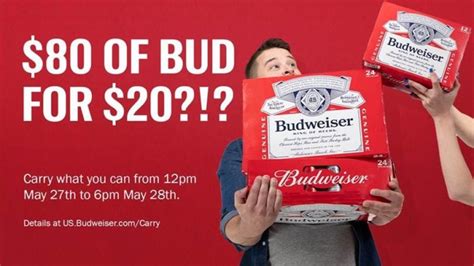 There is currently a $10 rebate on Anheuser-Busch p