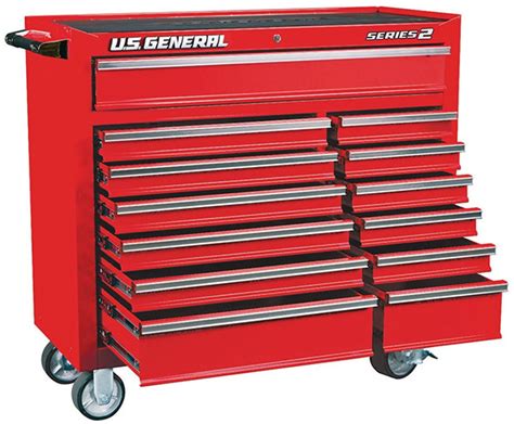 30 in. Large 350 lb. Capacity Glossy Red Service Cart With Locking Dra