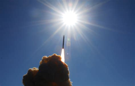 The Sarmat ICBM is launched during a test in Russia, April 20, 2022. (Reuters). 
