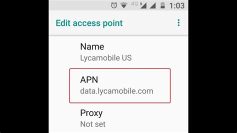 Go to Settings chevron_right Connections chevron_right Mobile networks chevron_right Access Point Names. Add a new APN by pressing ADD on right top corner. If device has already set values for T-Mobile US LTE for any fields below leave them. Change others as below.