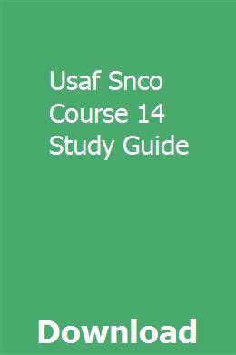 Usaf snco course 14 study guide. - Manuale di servizio citroen jumpy 2008.