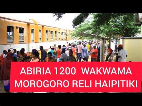 Usafili wa treni kutoka Kigoma kwenda Dar msimu wa mvua …