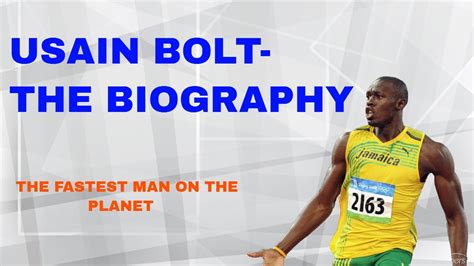 Usain bolt biography online princess