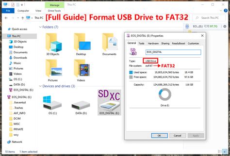 Usb fat32 format.  Works for Windows, Mac, and Linux systems.  Choose FAT32 or Ex...
