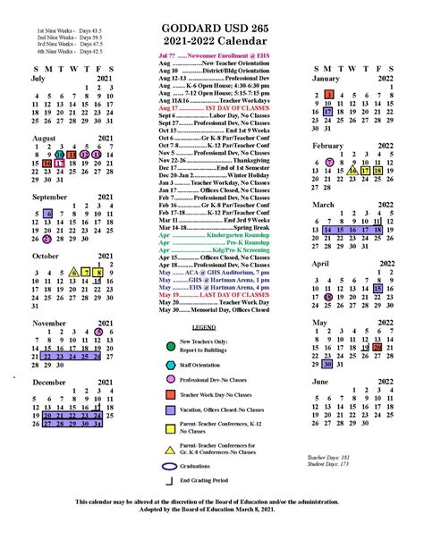 Usd 204 Calendar
