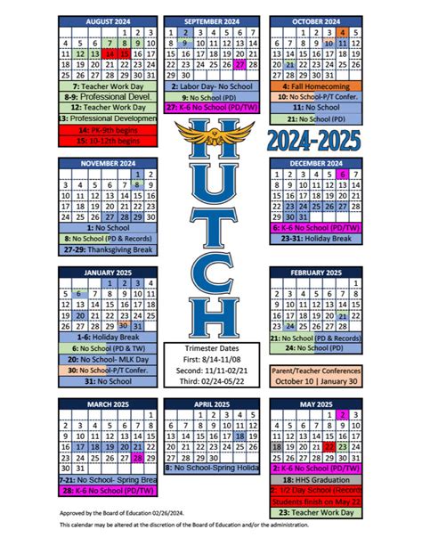 Usd 308 Calendar Customize and Print