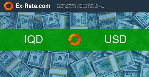 Usd to iqd exchange rate. Convert USD to IQD at the real exchange rate. Amount. 1,000. usd. Converted to. 1,310,000. iqd. 1.000 USD = 1,310 IQD. Mid-market exchange rate at 07:59. Track the exchange rate. ... Our currency converter will show you the current USD to IQD rate and how it’s changed over the past day, week or month. 