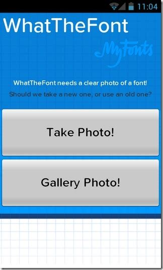 Use Camera to Identify Fonts with WhatTheFont Android App