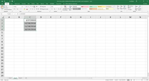 Use Custom Conditional Formatting Rules for Dates in Excel