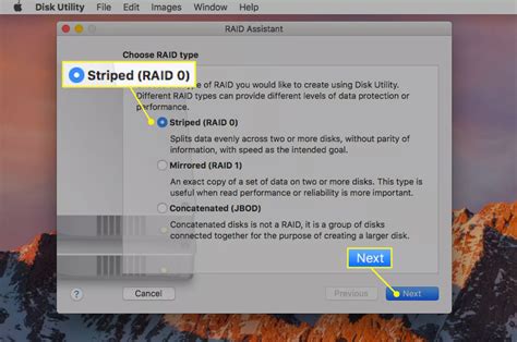Use Disk Utility to Create a RAID 0 Striped Array