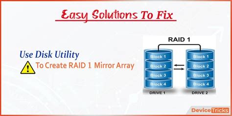 Use Disk Utility to Create a RAID 1 Mirror Array