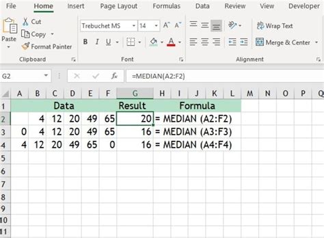 Use Excel s MEDIAN Function to Find the Middle Value