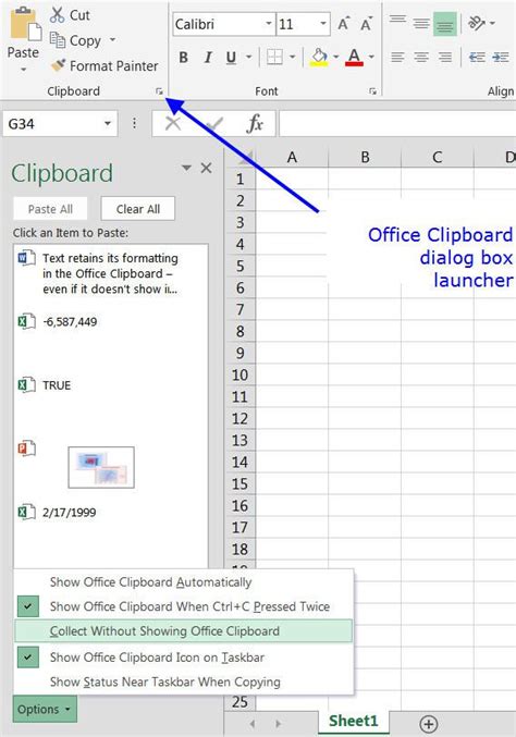 Use Office Clipboard to Copy Multiple Items in Excel