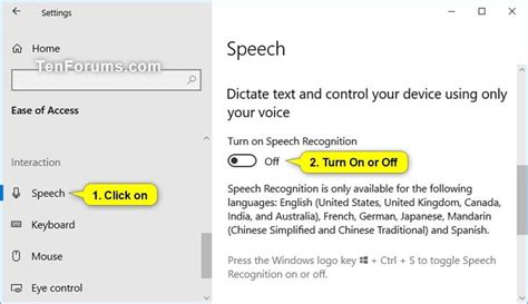 Use Speech Recognition to Control Windows