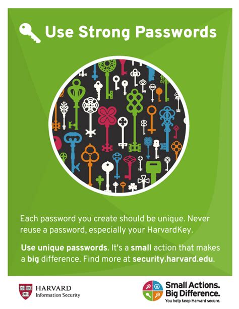 Use Strong Passwords Harvard University Information …