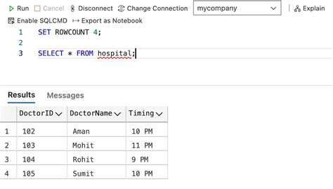 Use TOP instead of SET ROWCOUNT SQL Studies