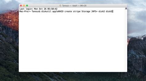 Use Terminal to Create a RAID 0 Striped Array in OS X
