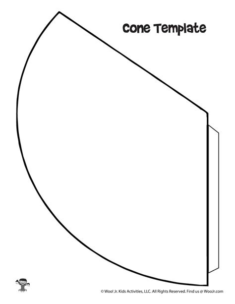 Use This Free Cone PDF Template in Your Craft Projects Cone template