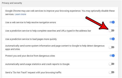Use a prediction service to help complete searches.  On your Android phone or tablet, ...
