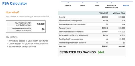 Use an fsa calculator.  The IRS determines which expenses can be reimb...