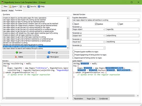 Use and Implement Regex Patterns Source Code Snippets