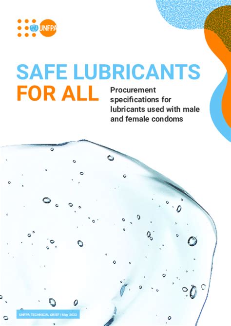 Use and procurement of additional lubricants for male and …