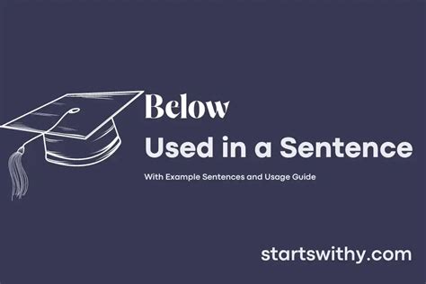 Use below in a sentence