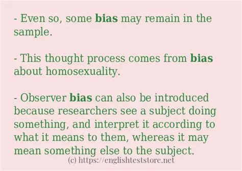 Use bias in a sentence bias definition