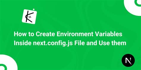 Use environment variable in config file.  Ensure reliability and security...