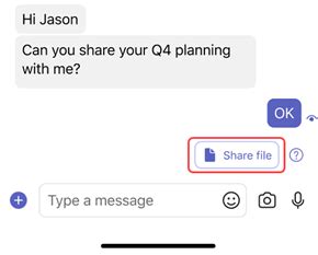 Use file suggestions to quickly share content in Teams