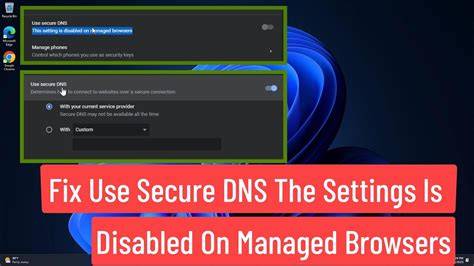 Use secure dns this setting is disabled on managed browsers windows 10.  O&a...