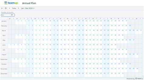 Use the Yearly Calendar View Teamup Blog