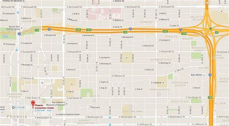 Use this Map to Get to the Phoenix Convention Center