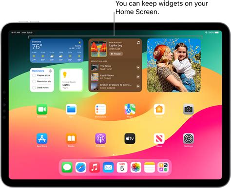 Use widgets on your iPad – Apple Support (UK)