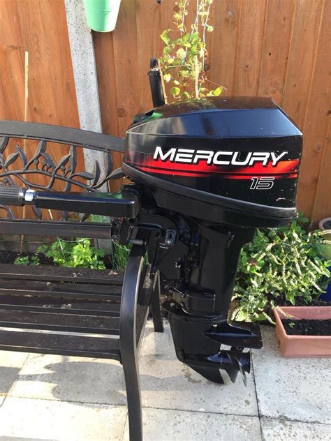 Used 15 hp outboard for sale near me. No store selected Find a West Marine store near you ... 25hp Manual Start 4-Stroke Outboard, 15" Shaft Length. $4,005.99 Compare. MERCURY MARINE 8hp 4-Stroke Outboard, 15" Shaft Length. $2,235.99 ... Mercury 5hp propane outboards can also be used as a trolling motor on larger boats. Short- and long-shaft models are offered. 