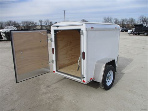 Used 4x6 cargo trailer. 2019 Homesteader 7x14 dual axle ENCLOSED TRAILER with brakes, rear ramp, extra height, black. Festus, MO. $3,795. 2024 New Custom Built Enclosed / cargo trailers available in multiple sizes! Fort Worth, TX. $4,750. 2024 Compass 6’x12’’ Enclosed Cargo Trailer, Black with a 3500 lbs. Axle and Rear Barn Door. c1. Tulsa, OK. 
