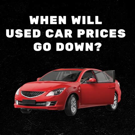 Used Car Prices Going Down